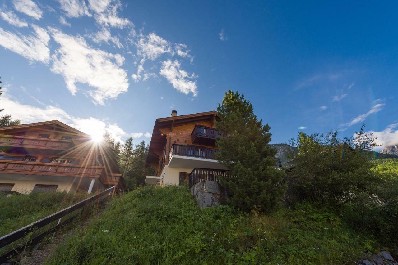 Apartment Schinkenheim "Bei Fuchs & Hase" Grächen Eksteriør billede